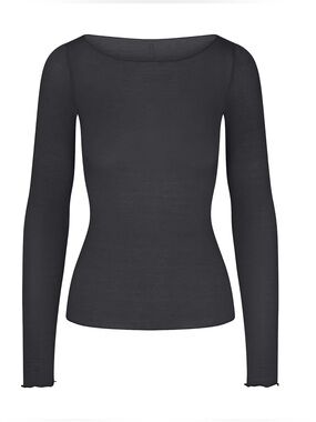 Skims Long Sleeve Boatneck Top